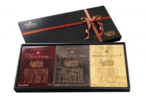 三笠ホテルカレーパッケージデザイン